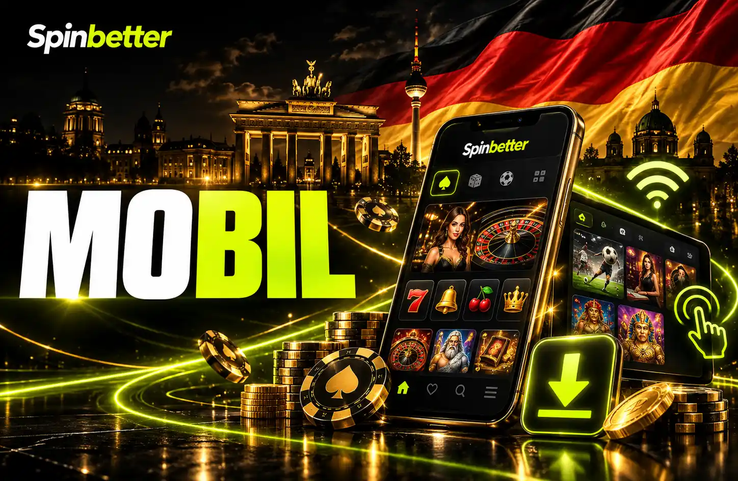SPINBETTER MOBIL – APP & MOBILES SPIELEN
